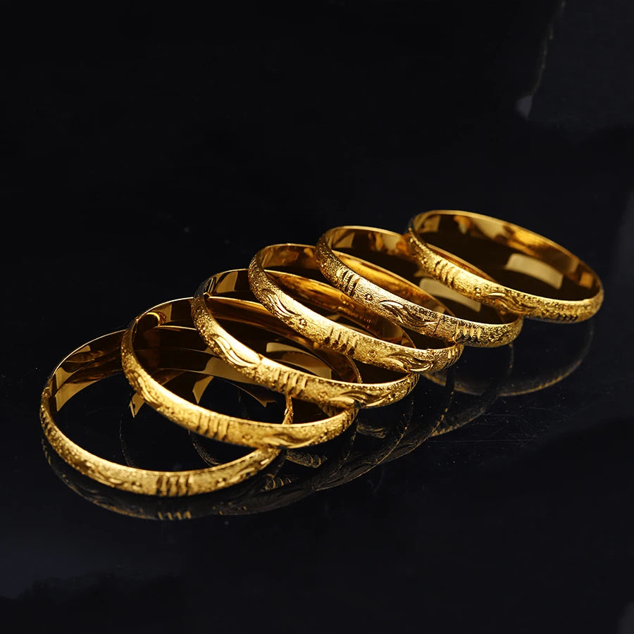 Gold Iced Babe Bangles (6 pcs)