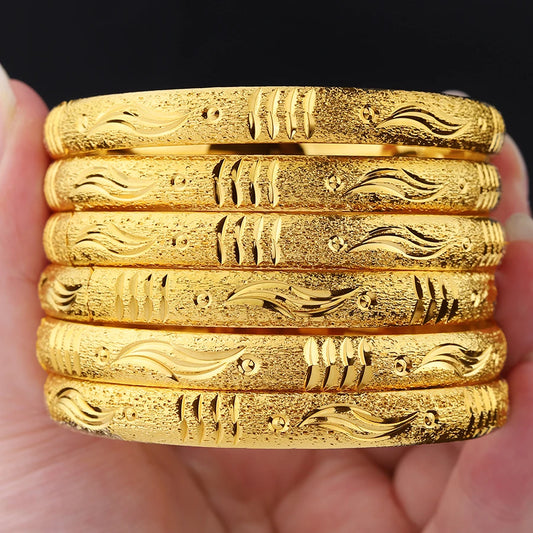 Gold Iced Babe Bangles (6 pcs)